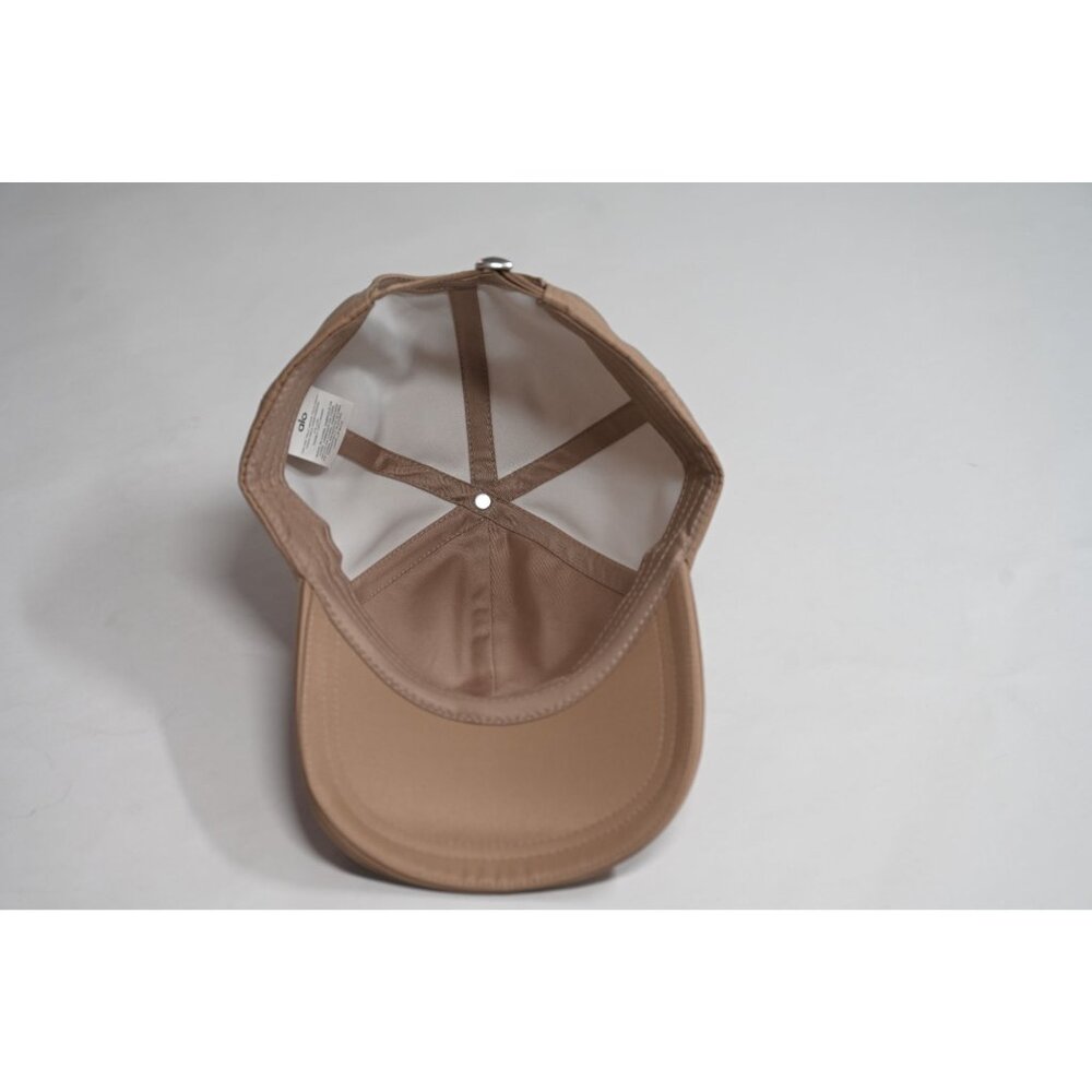 ALO Yoga Satin Off-Duty Cap in Taupe Satin - Picture 5 of 6